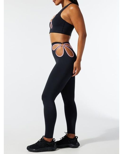 Savage X Blue Flower Pop Cutout Leggings