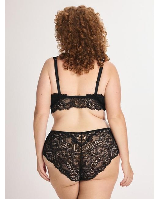 Savage X Black Romantic Corded Lace Front-closure Bralette