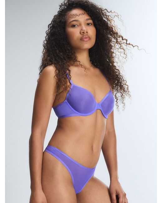 Savage X Blue Sheer X Demi Spacer Bra