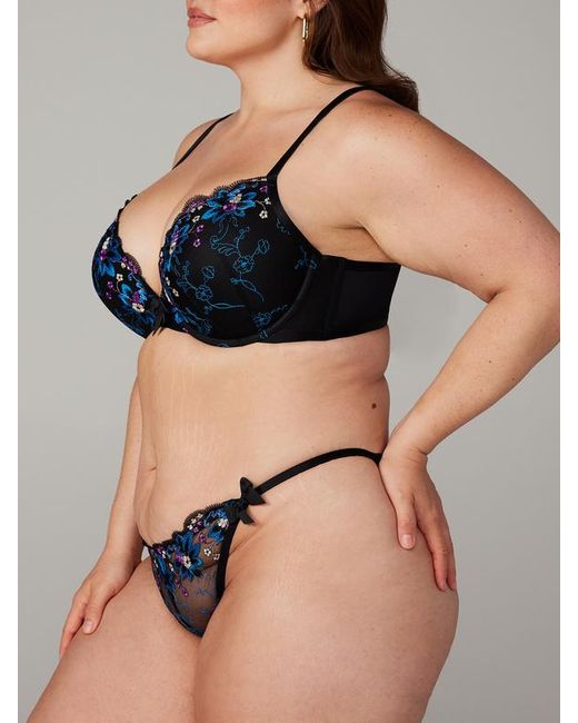 Savage X Black Wallflower String Bikini Knickers