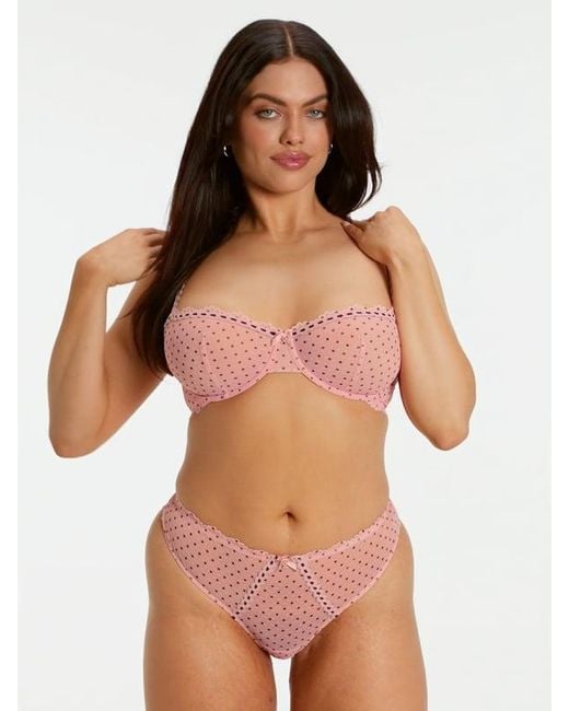 Savage X Pink Tied Intentions Brazilian Knickers