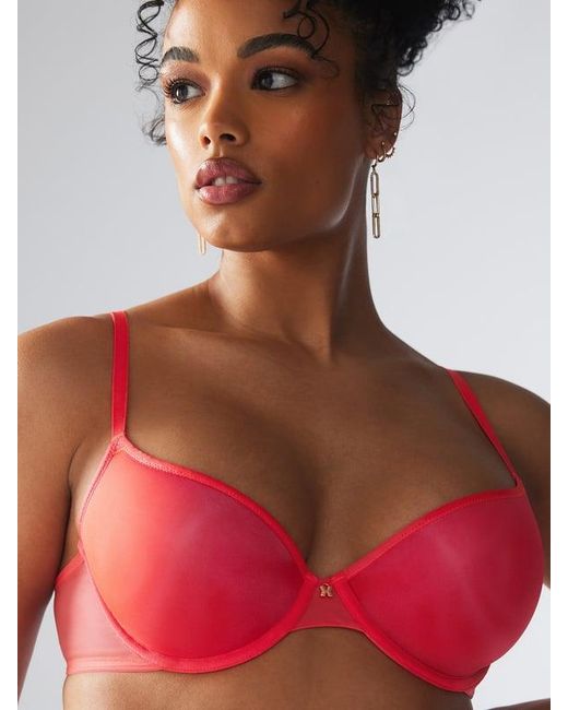 Savage X Red Sheer X Demi Spacer Bra