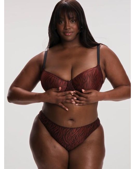 Savage X Black Untamed Lavish Lace Unlined Low-cut Balconette Bra