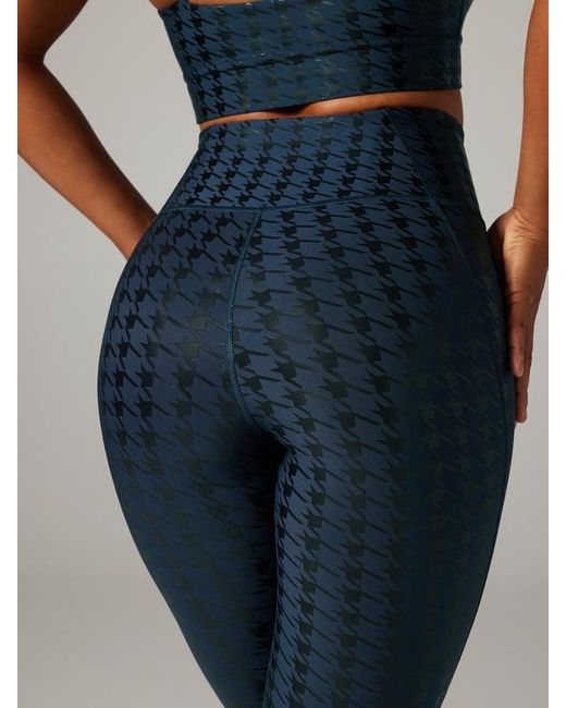 Savage X Blue Sky-hi Houndstooth Super High-waist Pocket Leggings