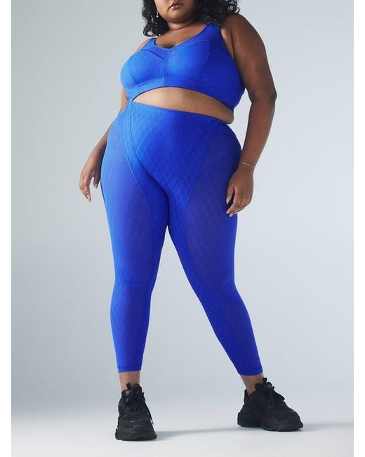 Savage X White Peak Performance High-waist X Mesh Legging