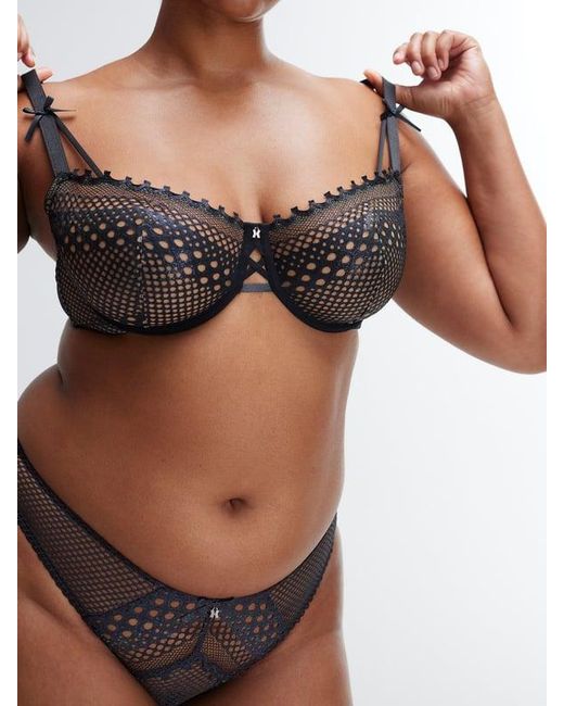 Savage X Black Starlet Nights Brazilian Panty