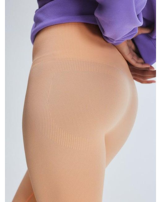 Savage X Purple Seamless Rib Sport High-waist Legging