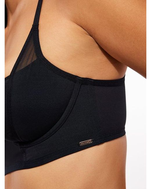 Savage X Black See Thru U Unlined Balconette Bra