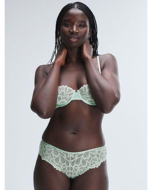 Savage X Green Savage Not Sorry Unlined Lace Balconette Bra