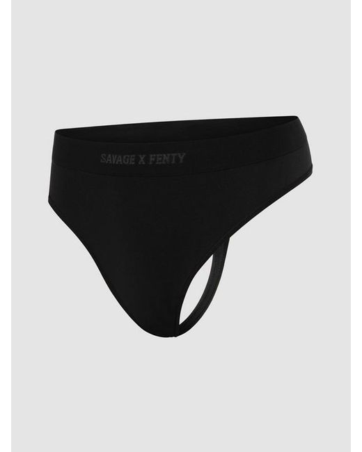 Savage X Black Seamless High-waist Thong