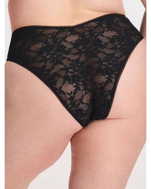 Savage X Black Luxe Lace Cheeky Panty