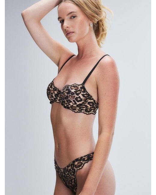 Savage X Black On The Prowl Unlined Lace Balconette Bra