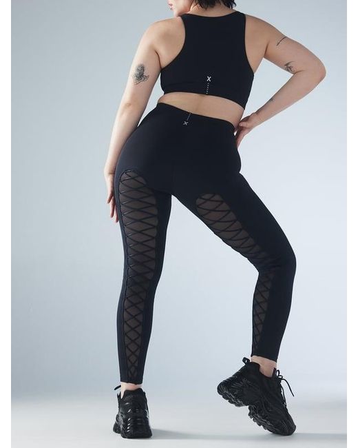 Savage X Blue Lace Up High-waist Leggings