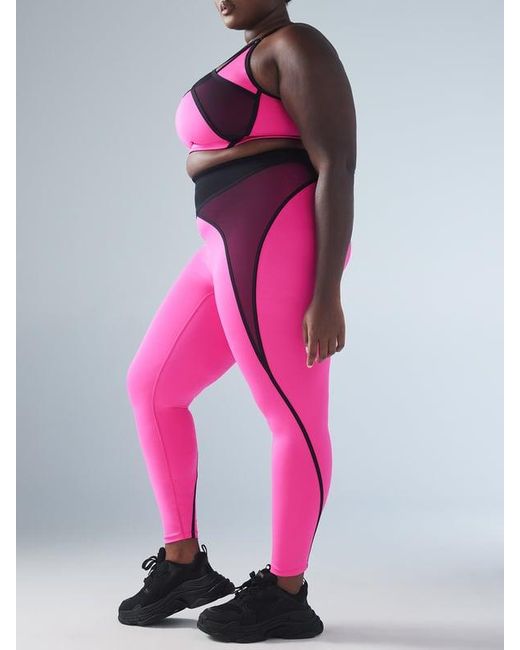 Savage X Pink X Mesh High-waist Leggings