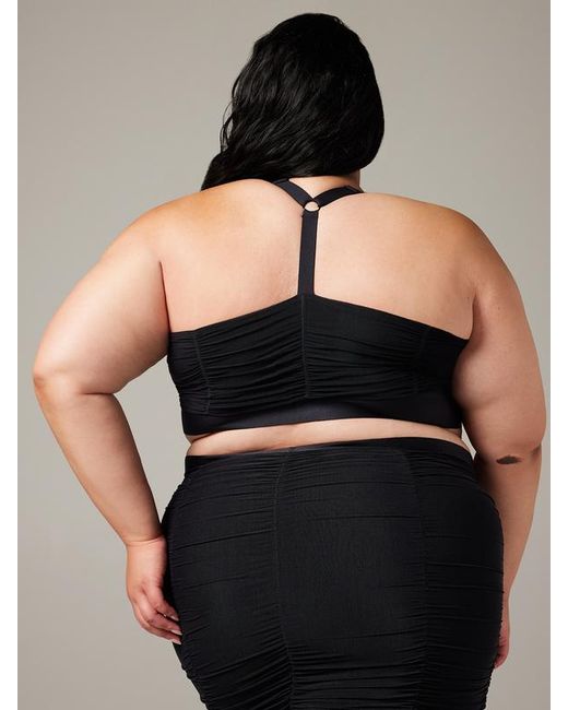 Savage X Black Ruche Hour Low-impact Sports Bra