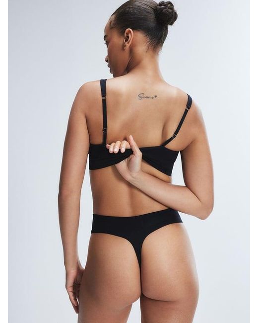 Savage X Black Seamless High-waist Thong Knicker