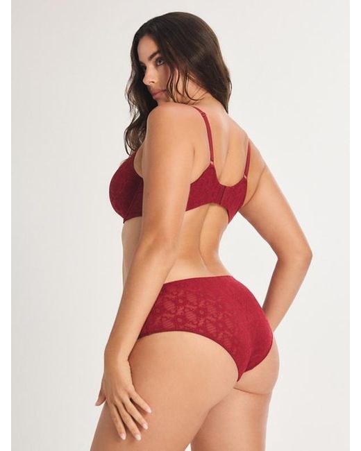 Savage X Red Love Bite Lace T-shirt Bra