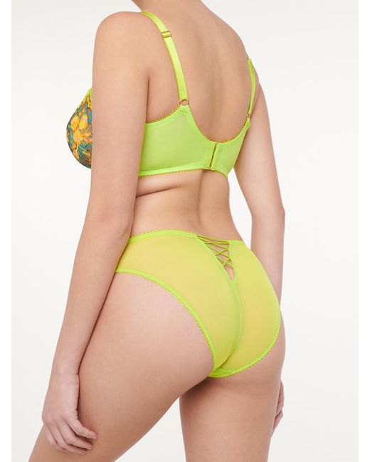 Savage X Yellow Sweetheart Lace High-leg Bikini
