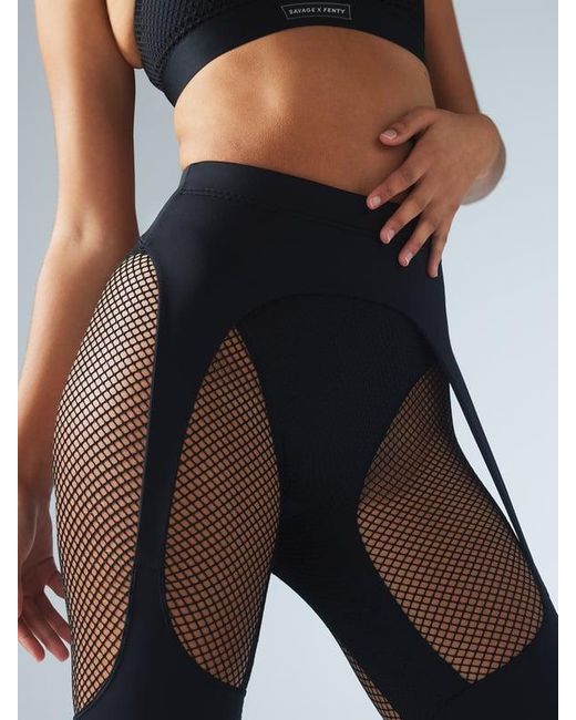 Savage X Blue Pin Up High-waist Leggings