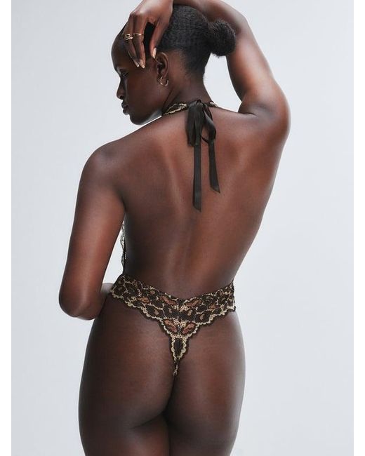 Savage X Brown On The Prowl Lace Teddy
