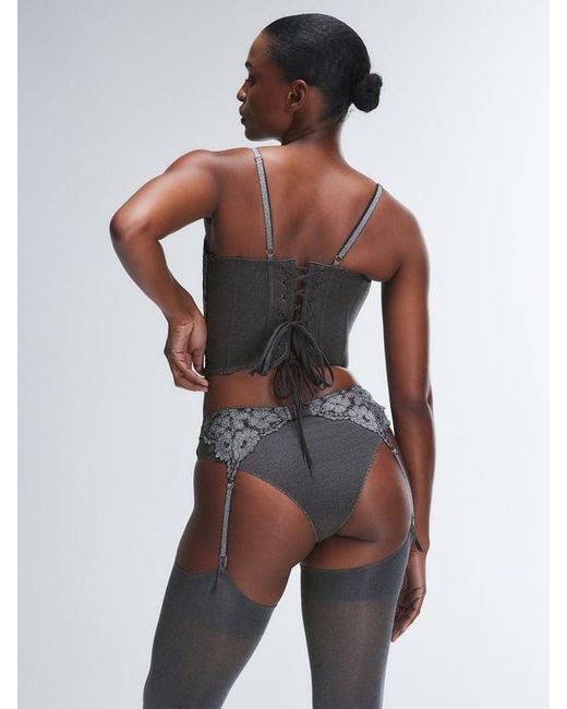 Savage X Gray Playdate Lace Corset