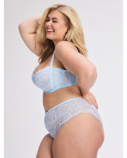 Savage X Purple Romantic Corded Lace Hipster Panty