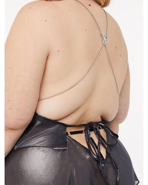 Savage X Gray Liquid Metal Sleep Cami