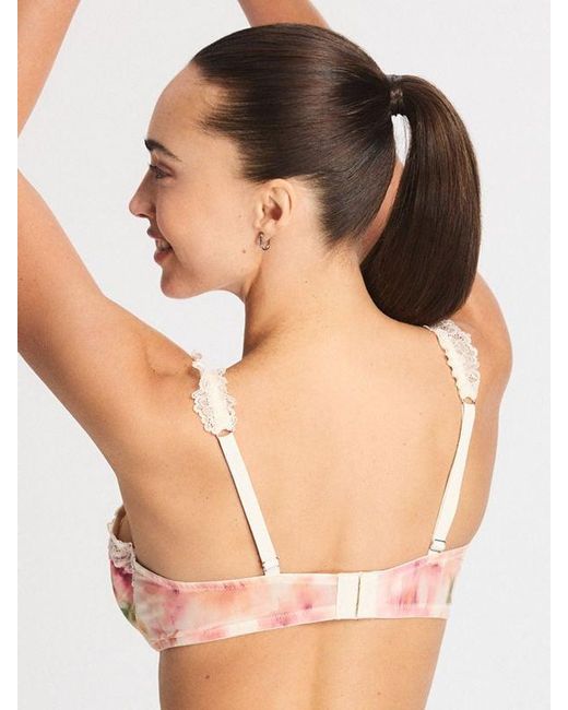 Savage X Pink Bare Flower Unlined Low-cut Balconette