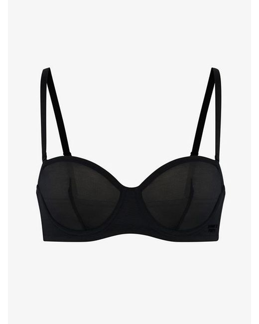 Savage X Black Sheer X Unlined Strapless Bra