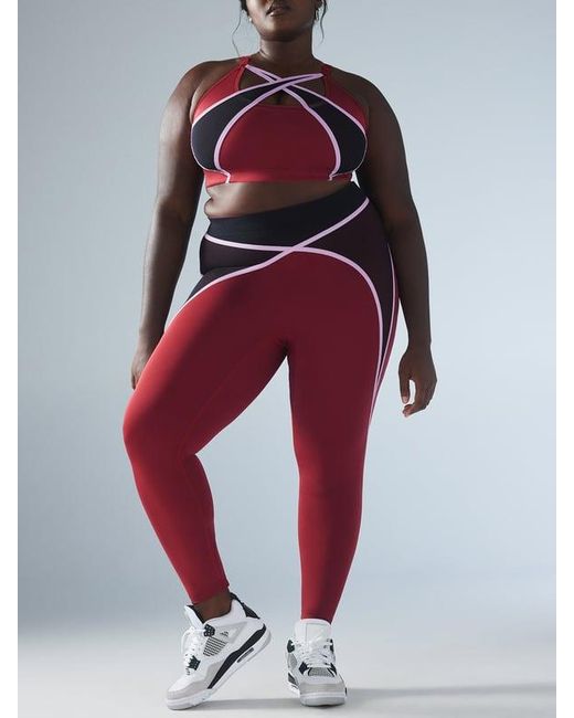 Savage X Red X Mesh High-waist Leggings