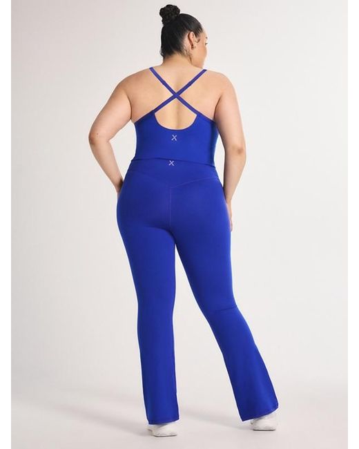 Savage X Blue Supple Flex Racerback Shelf-bra Tank