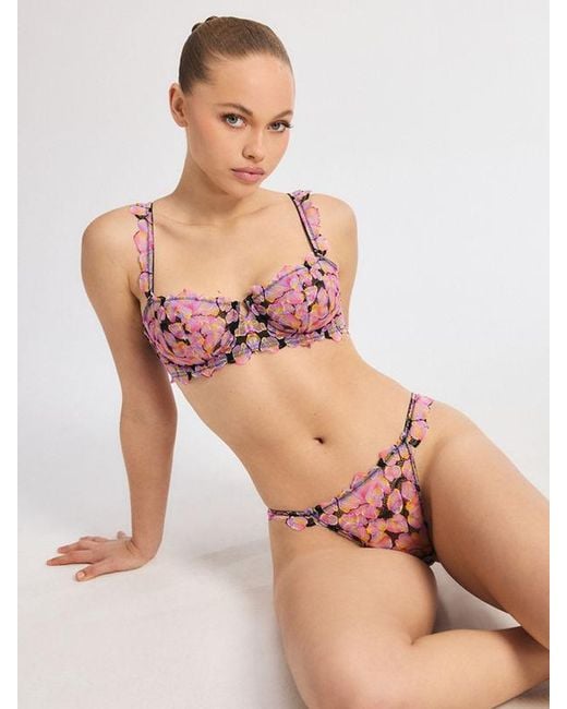 Savage X Natural Sun Tide Floral Lace Thong