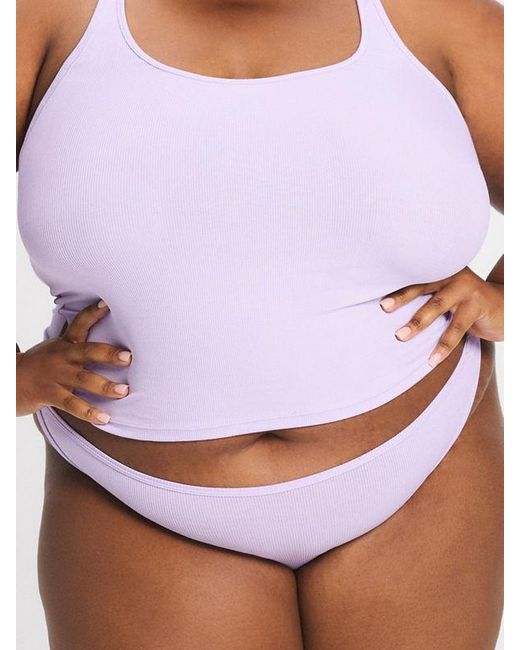 Savage X White Modal Dreams String Bikini Knickers