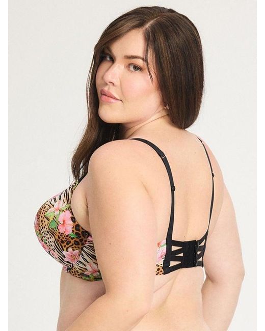 Savage X Black New Microfiber Push-up Bra