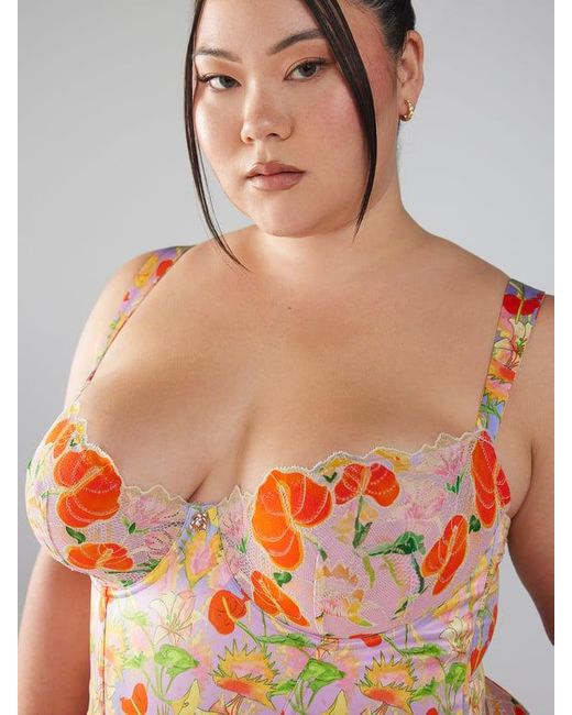 Savage X Multicolor Mutha Nature Satin Bustier
