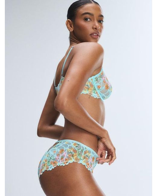 Savage X Blue Savage Not Sorry Lace Cheeky Knickers