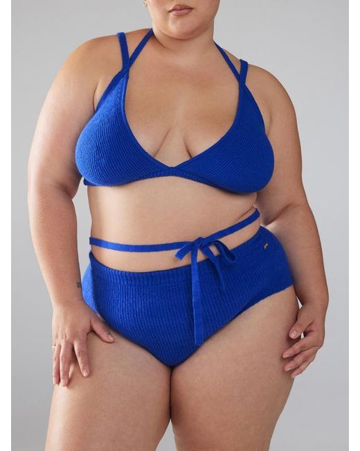 Savage X Blue Ms. Minx Knit Sleep Shorts
