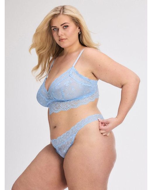 Savage X Blue Soft N' Savage Lace Bralette