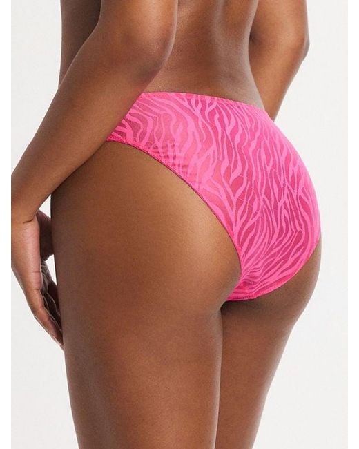 Savage X Pink Untamed Lavish Lace High-leg Bikini Knickers