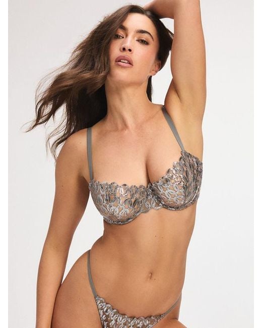 Savage X Multicolor Moonkissed Embroidered Low-cut Balconette Bra