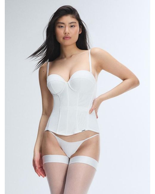 Savage X White Centre Fold Corset