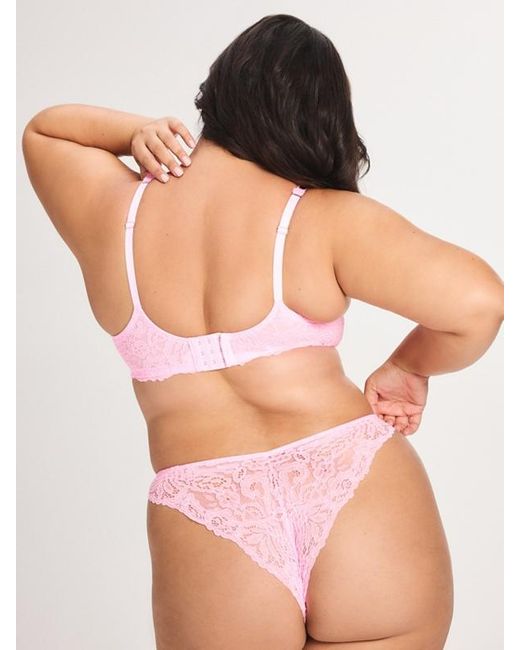 Savage X Natural Romantic Corded Lace Unlined Balconette Bra
