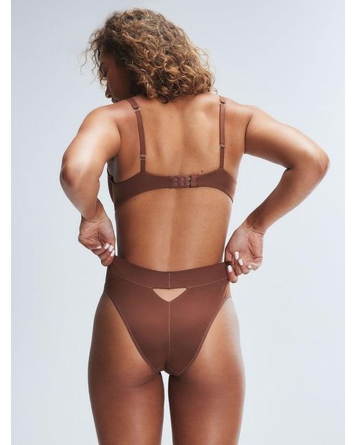 Savage X Brown Soft N' Savage Unlined Demi Bra