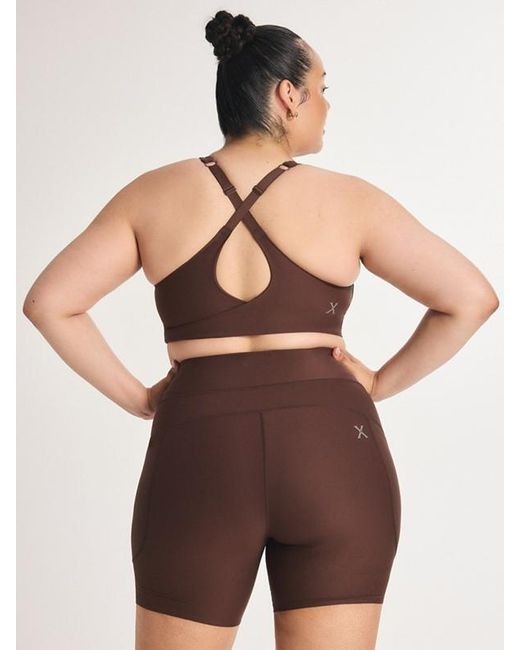 Savage X Black Cool Curves Medium-impact Wrap Back Sports Bra