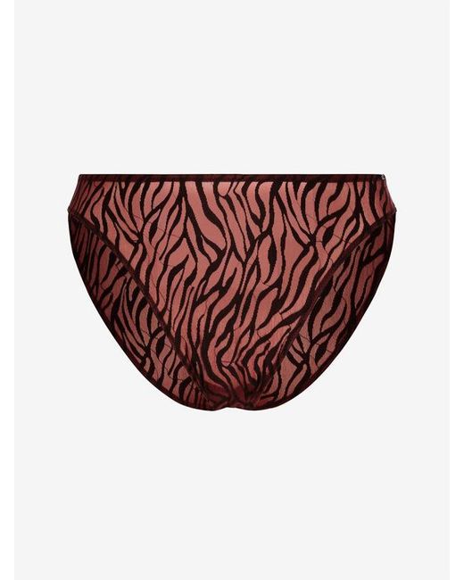 Savage X Brown Untamed Lavish Lace High-leg Bikini Knickers