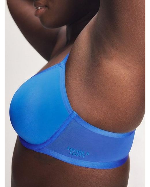 Savage X Blue Sheer X Demi Spacer Bra
