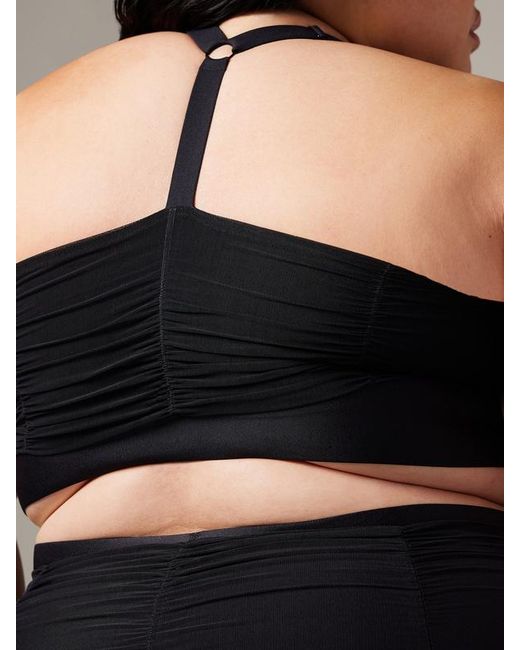 Savage X Black Ruche Hour Low-impact Sports Bra