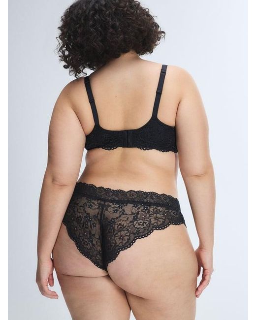 Savage X Black Soft N' Savage Lace Unlined Demi Bra