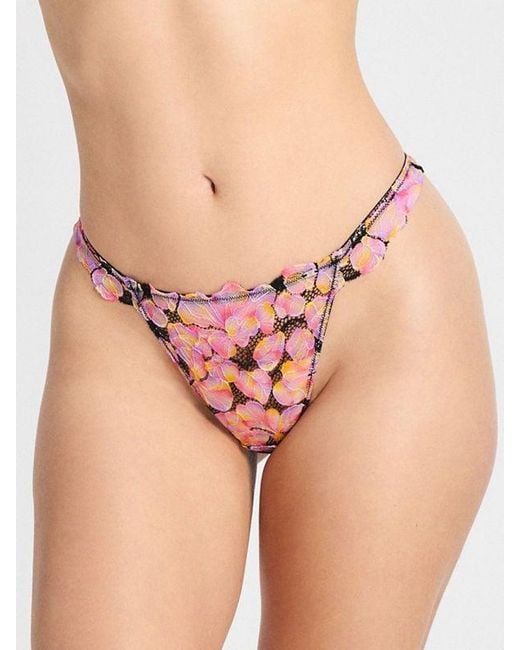 Savage X Natural Sun Tide Floral Lace Thong