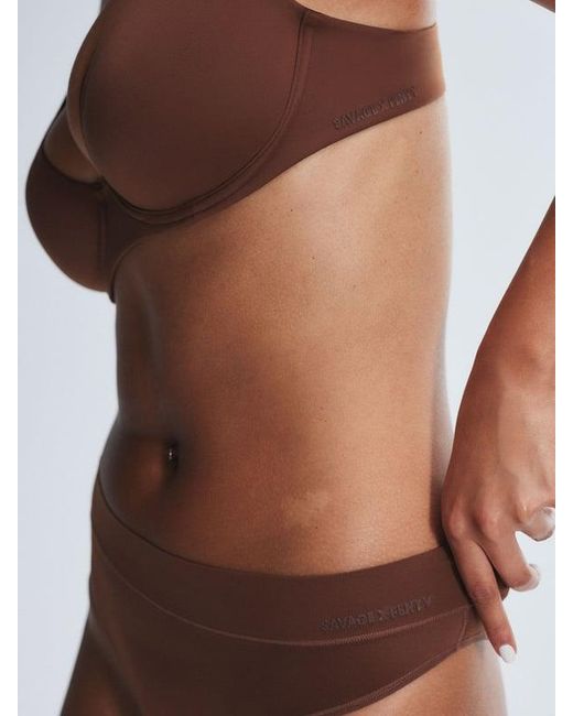 Savage X Brown Soft N' Savage Unlined Demi Bra